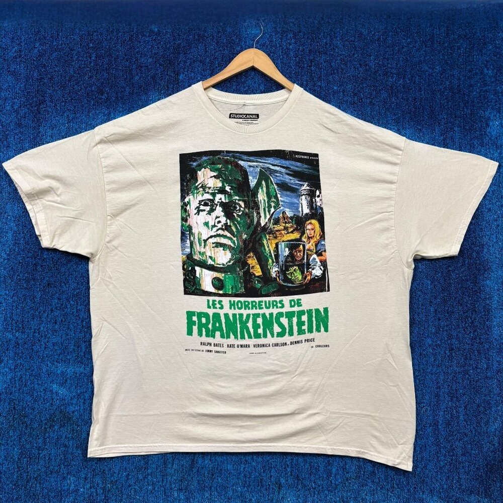 Frankenstein Les Horronus Beige Horror T-Shirt Size 3XL